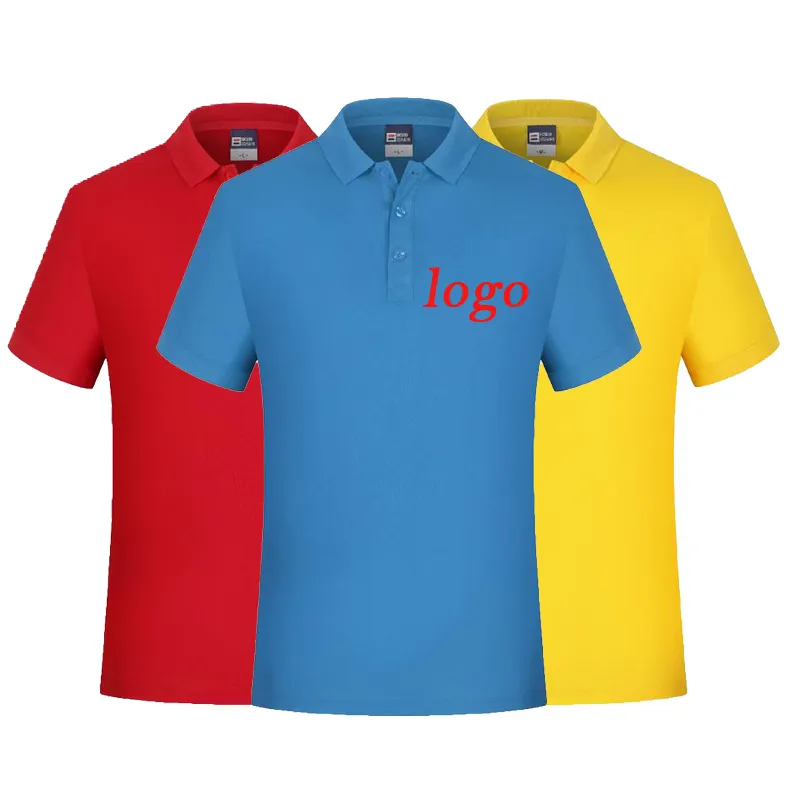 High Quality 100 Cotton Solid Color Men Polo T Shirt Plus Size Men's Polo Shirts Unisex Polo Shirts Customized Logo