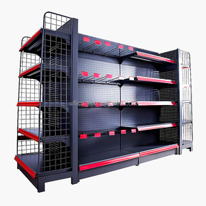 Estante de supermercado, estantes de góndola de Metal personalizados para exhibición al por menor, buen precio, tienda de comestibles, almacenamiento en capas - Product Image 3