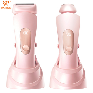 2-in-1 Waterproof Dual Head Electric Shaver and Bikini Trimmer Rechargeable Body Hair Epilator for Women Men