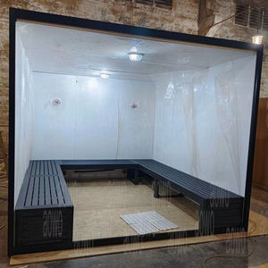 <span class=keywords><strong>Cabine</strong></span> de <span class=keywords><strong>hammam</strong></span> à vapeur extérieure en acrylique avec tabouret en bois plastique imperméable, chaise longue de sauna humide, siège de <span class=keywords><strong>hammam</strong></span> - Product Image 1