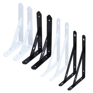 Slatwall Shelf <b>Bracket</b> Triangle Connector Heavy Duty Metal <b>Bracket</b> Powder Coated/Zinc Plated Customizable Size OEM - Product Image 1