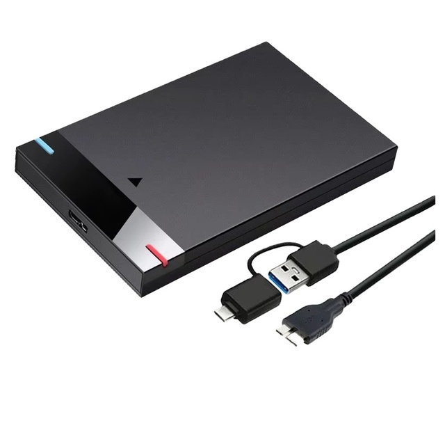 Plastic External Hard Drive Enclosure Case 2.5 Inch Case Box SATA to USB 3.0 HDD Computer Black Color Box OEM ABS Plastic