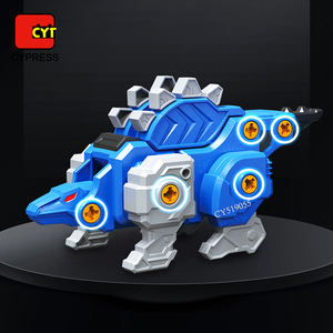 Jouet de transformation <span class=keywords><strong>4</strong></span> en 1, <span class=keywords><strong>dinosaure</strong></span>, robot à visser, voiture, jouet de déformation pour enfants - Product Image 4