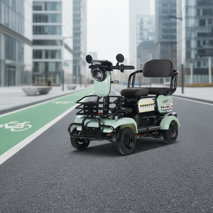 Tricycles électriques à haute puissance 48V 600W 20AH <span class=keywords><strong>2</strong></span> places à quatre roues pour adultes, tricycles électriques pour passagers et marchandises - Product Image 6