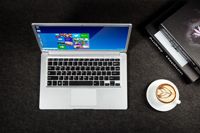 Laptop Bisnis Bekas Intel I3 Generasi ke-5 5005U RAM 8GB SSD 512GB Layar Sentuh Panel TN Ganda 14-inci Keyboard US