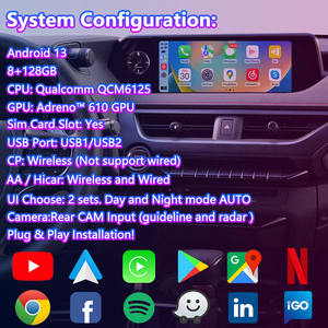 Interfaz Multimedia de Video Lsailt 8+128GB con Android Carplay para Lexus UX 250 UX200 UX300e UX250 de 2018 en Adelante - Product Image 5