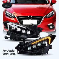 Feux de jour LED pour Mazda 3 Axela 14-19 avec lentille en cristal et clignotants séquentiels 12V 55W Nouveaux Plug and Play
