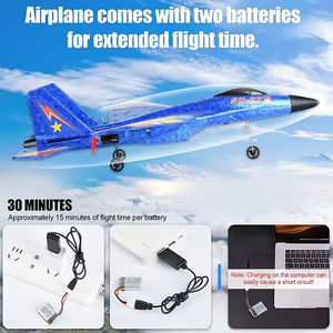Incluye baterías Control remoto al aire libre EPP Espuma RC Fighter <span class=keywords><strong>Jet</strong></span> Plane 2,4g Air Flying Glider Toy con luces - Product Image 2