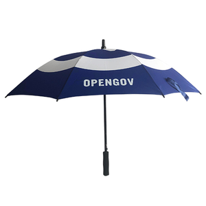 卸売カスタムロゴUV保護強力防風ゴルフストレート傘 - Product Image 1