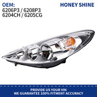 Ensemble de phares avant halogènes OE 6206P3 6208P3 pour Peugeot 207 206 Plus 207 Compact, remplacement de phare 6204CH 6205CG