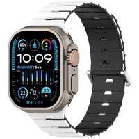 Correa para Reloj IWatch 9 CHARM, Correa Magnética de Silicona para Reloj Inteligente, Correa de Dos Colores