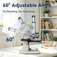 Multifunction Portable High Definition Optical Monocular Biological Microscope Student Microscope