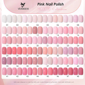 Vendeeni Sıcak Popüler Bahar 48 Renk Nude Pembe Jel Oje Seti Kutusu TPO HEMA İçermez OEM Özel Pembe Jel Oje Koleksiyon Seti - Product Image 5