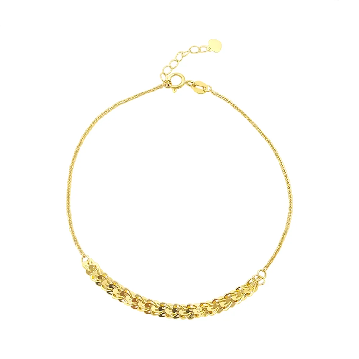 Fashion 18K Real Gold Bracelet Cheap Price New Design Light Weight 18K Genuine Yellow Gold Bracelet Drop Shipping