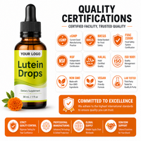 Gouttes de lutéine pour le soutien de la vue, gouttes de nutriments quotidiens avec extrait de fleur de souci, gouttes de qualité supérieure, pures et essentielles