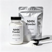 Poudre de NMN à Marque Blanche, Bêta-Nicotinamide Mononucléotide 99% Pur, Matière Première pour Compléments Alimentaires OEM