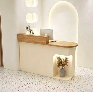 Comptoir de réception minimaliste moderne, petit comptoir de bar, comptoir de magasin tendance pour boutique de vêtements et B - Product Image 4
