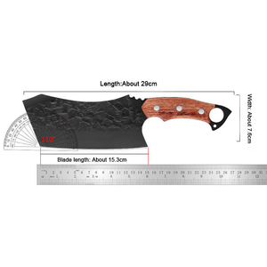 Yüksek kaliteli paslanmaz çelik taktik av bıçağı et balta bıçak açık hayatta kalma aracı - Product Image 2