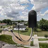 Punto de Acceso Inalámbrico Dragonglass DGB1 de 300Mbps y 2.4GHz para Exteriores, Puente WiFi de Largo Alcance, PoE, Dos Vías de Comunicación