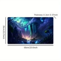 Cool Blue Galaxy Mysterious Scenic Pattern Cool PC Gaming Mouse Pads Gamer Mats Teclado Pad Mat Laptop Office Carpet 900X400