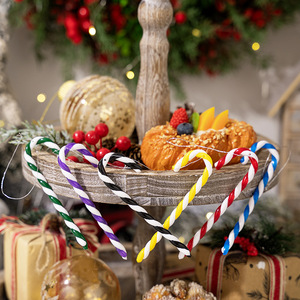 Wholesale Eco-friendly Customizable Plastic <b>Candy</b> Lollipop <b>Canes</b> Crutch Pendant Xmas Tree Festive Hanging Ornaments - Product Image 5