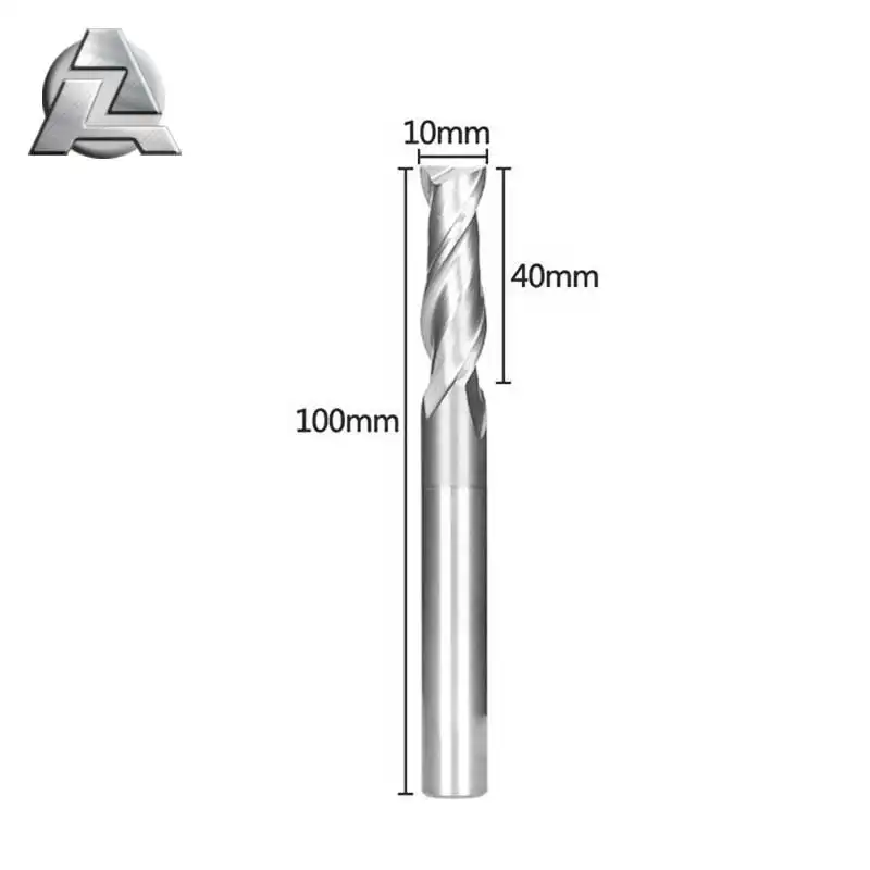 スパイラルルータービットD10*40 * 100L卸売大量3エッジ全長100mmアルミニウムエンドミル上下