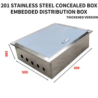 Caja de Distribución de Bajo Voltaje Personalizada de 110V, Impermeable, Empotrada, Oculta, de Acero Inoxidable Reforzado