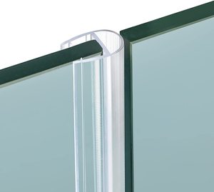 Transluzenter U-förmiger Türdichtungsstreifen Kantenschutz für 8-12mm Duschglastüren - Product Image 1