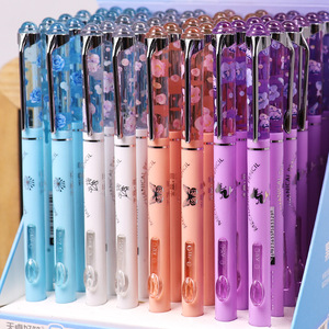 Crayon automatique Lovely Crystal Spirit Girl Heart Students Write 0.5mm 0.7mm Automatic Pen Mobile Pen - Product Image 1
