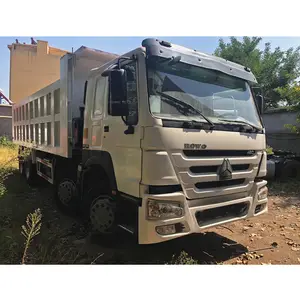 Howo Sinotruk 8X4 Fence Cargo Trailer 12 Wheeler Kenya 23 Cubic Meter 371 Trucks 50 Tons Tipper 2016 Used Dump Truck