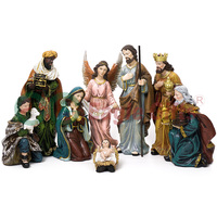 EAGLEGIFTS Vente en gros de statues religieuses catholiques en résine, ange de la Nativité, berceau, Jésus, Marie, certifiées BSCI