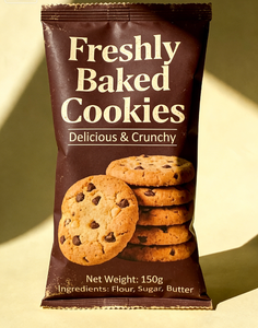 Échantillon Gratuit - Sachet Personnalisé à Scellage Arrière en PET/PE pour Biscuits - Scellage Thermique, Qualité Alimentaire, Fraîcheur Assurée, Robuste et Durable - Product Image 4