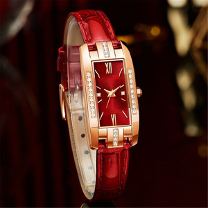Luxury casual diamond <b>watch</b>, retro student style small green <b>watch</b>, niche women's <b>watch</b>, simple and fashionable design - Product Image 3