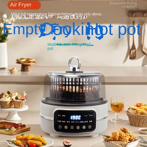 Nuevo diseño 4L olla caliente de Acero Inoxidable Horno freidora de aire 4 en 1 Cocina eléctrica doméstica multifunción para cocinar estofado y freír - Product Image 4