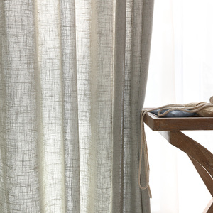 Innermor moderno stile giapponese solido finto lino tende <span class=keywords><strong>da</strong></span> finestra Tulle <span class=keywords><strong>per</strong></span> soggiorno e <span class=keywords><strong>camera</strong></span> <span class=keywords><strong>da</strong></span> <span class=keywords><strong>letto</strong></span> cucina <span class=keywords><strong>mantovane</strong></span> - Product Image 4