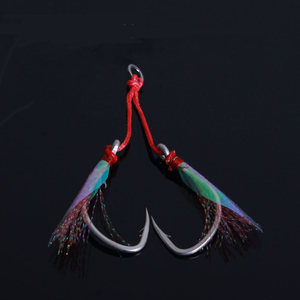 Strong Stainless Steel Jig Hooks Assist Bait Fishing Hooks With PE Line Jig Big Fishing Hook Saltwater