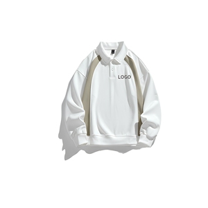 Sweat à capuche imprimé décontracté et sportif pour homme, col en V, boutons, design personnalisé, en jersey polyester/coton, 350g - Product Image 1