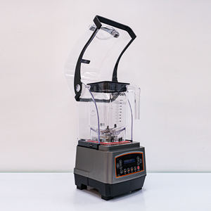 Blender komersial abu-abu profesional 1,8 l plastik daya listrik kedap suara variabel kecepatan untuk mobil kopi tangan operasi Jerman - Product Image 4