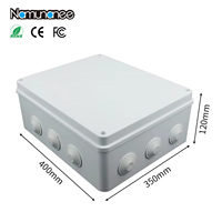 Boîtier de jonction électrique étanche IP65 en ABS avec embouts de câble en caoutchouc, boîtier de protection de câbles pour équipement électronique extérieur