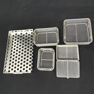 <span class=keywords><strong>Cesta</strong></span> de lavado de piezas de tamaño pequeño y delicado, <span class=keywords><strong>cesta</strong></span> de limpieza de acero inoxidable 304 para tapa - Product Image 4