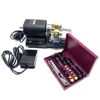 Ensemble complet d'outils de bijouterie 480W 110V, perceuse à perles avec support de perceuse pour coquillages, corail, ambre, pierre, outils de gravure 220V