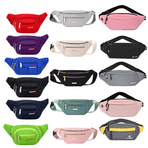Atacado Sports Everywhere Logotipo Personalizado Impermeável Poliéster Correndo Ginásio Fanny Pack Cintura Sacos Peito Belt <span class=keywords><strong>Bag</strong></span> Para Homens Mulheres - Product Image 1