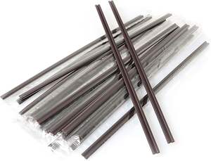 Pajita de plástico de doble o triple diámetro para vasos de pared simple para bebidas frías/calientes - Product Image 2