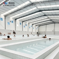 Cubierta Modular de Acero para Piscina, Cobertura Metálica para Piscina, Natatorio