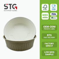 Bol en bagasse de canne à sucre jetable et compostable en gros pour la restauration, certifié BRCGS