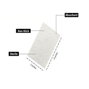 救急キット用の通気性超吸収性医療用ガーゼパッド病院用ストリール非付着性パッド工場卸売 - Product Image 4