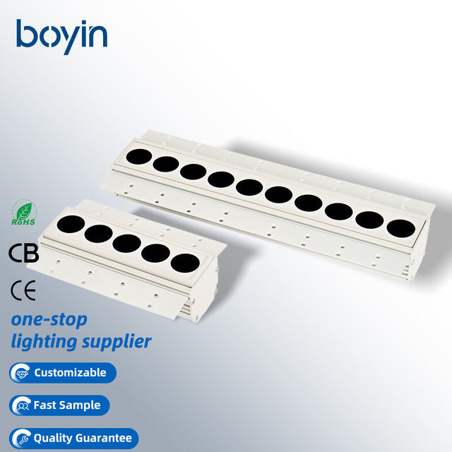 Wholesale BOYIN Trimless 10*2w Aluminium Celling Downlights Anti Glare Led Grille Spot Linear Bean Gall Down Lighting Us Voltage