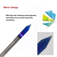 Warrior's personnalisé ODM OEM Support carbure monobloc fraise en bout 3.175mm tige mèches de gravure Aitin & étain revêtement CNC outils pour métal