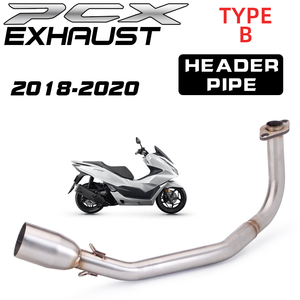 Pour <span class=keywords><strong>Honda</strong></span> PCX125 PCX150 <span class=keywords><strong>PCX</strong></span> <span class=keywords><strong>125</strong></span> 2018 <span class=keywords><strong>2019</strong></span> 2020 système d'évacuation d'échappement de moto modifier le tuyau de liaison avant complet - Product Image 4