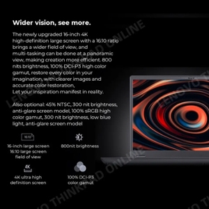 <span class=keywords><strong>ThinkPad</strong></span> P16v Laptop 2023 13 ° I7-13700H RTX A500/RTX A1000 16G/32GB RAM + 512G/1TB SSD de 16 polegadas 100% tela sRGB - Product Image 6